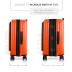 TravelArim 22 Inch Carry On Luggage 22x14x9 Airline Approved, Carry On Suitcase with Wheels, Hard-shell Carry-on Luggage, Orange Small Suitcase, Hardside Luggage Carry On with Cosmetic Carry On Bag