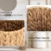 StorageWorks Wicker Waste Basket, Small Trash Can, Wicker Trash Basket with Handwoven Water Hyacinth, Wicker Garbage Can for Bedroom, Bathroom, 1 Pack
