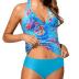 Holipick Two Piece Tankini Swimsuits for Women Tummy Control Bathing Suits Sexy V Neck Halter Tankini Top with Bikini Bottom