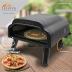 Flame King LEHAVA 14-inch, 360 Degree Rotating Non-Stick Pizza Stone, Portable Outdoor Propane Pizza Oven Countertop with Cover Bag, Piezo Auto Ignition for Camping, Backyard, and Tailgating