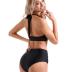 SUUKSESS Women Sexy High Waist Bikini Sets Mesh Tummy Control 2 Piece Swimsuits