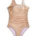 Tempt Me Women One Piece Swimsuits Tummy Control One Shoulder Bathing Suits Ruched Asymmetric Swimwear