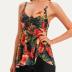 Tankini Swimsuits for Women Tummy Control Swimsuit Modest Tankini Top with Boyshort Bathing Suit 2 Piece Swimsuit