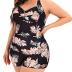 Women's Plus Size Bathing Suits One Piece Swimsuit Women Tummy Control Vintage Ruched Swimwear