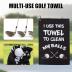 Microfiber Golf Towel,Printed Funny Golf Towels for Men,Golf Towels for Golf Bags with Clip,Funny Golf Gifts for Men Husband Boyfriend Dad,Golf Lover Gifts,Birthday Gifts for Golf Fan,Golf Accessories