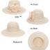 Wide-Brim Kentucky-Organza-Derby-Hat for Women Lady Tea Party Fascinators Cap Church Wedding Cap with Flower