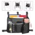 TONINT Large Walker Bag with Water Cup Holder,Walker Basket,Foldable Walker Storage Bag,Side Walker Bag,Walker Side Access Bag Organizer Pouch Tote,Scooters or Rollator Walkers (Large)