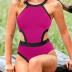 Holipick Women's One Piece Swimsuit Cutout High Neck Bathing Suits Tummy Control Swimwear for Teen Girls