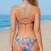CUPSHE Women's Bikini Set Two Piece Swimsuits Strappy Mid Rise V Neck Cutout Adjustable Double Straps