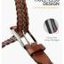 CHAOREN Belts for Men - 1 3/8" Casual Braided Belts Men for Jeans - Handcrafted Weaving and Softness