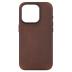 maogoam for iPhone 15 Pro Case Leather, Genuine Crazy Horse Leather Case for iPhone 15 Pro,Compatible with MagSafe, Indiana-Jones Style, Dark Brown