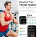 TOZO S4 AcuFit One Smart Watch 1.78" AMOLED Screen for Men Women, Bluetooth Call Dial Fitness Tracker, Heart Rate and Blood Oxygen, Sleep Monitor, IP68 Waterproof, Workout for iOS Android