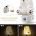 L LOHAS LED Night Light for Kids, 3D Cute Bear Night Light Plug in, Dusk to Dawn Nursery Night Lights, RGB+Soft White 3000K, 3 Lighting Modes, Christmas Birthday Gifts, Room Decor, Children