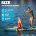 11'6×35" Super Wide Inflatable Stand Up Paddle Board, Ultra Stable SUP Board for Adults, 450lb Capacity with Shoulder Strap, 100L Backpack, Removable US Fin, Floating Paddle, Safety Leash