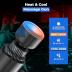 Massage Gun with Heat and Cold, Massage Gun Deep Tissue, 6 Temperatures and 20 Levels, Handheld Deep Tissue Muscle Massager Gun with Portable Case, 10 Heads Massage Tools (Black)