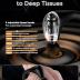 Massage Gun with Upgraded Extension Handle, 10MM Massage Gun Deep Tissue, Back Massager, Muscles/Neck/Shoulders/Waist/Legs Massager Portable for Pain Relief, 4 Massage Heads & 5 Speed Levels