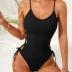 Narecte One Piece Swimsuit Women Bathing Suit Sexy High Cut Women's One-Piece Swimsuits Monokini One Piece Bathing Suit