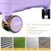 LARVENDER Luggage Sets 3 Piece with Duffel Bag Hardside PP carry on suitcase with 360° Spinner Wheels TSA Lock for Men Women, Purple