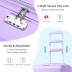 LARVENDER Luggage Sets 3 Piece with Duffel Bag Hardside PP carry on suitcase with 360° Spinner Wheels TSA Lock for Men Women, Purple