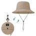 Durio Waterproof Bucket Hat for Women UPF 50+ Sun Hat UV Protection Packable Rain Hats for Women Lightweight Hiking Hat