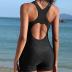 CharmLeaks Womens Boyleg Racerback One Piece Swimsuit Athletic Full Coverage Swimwear Lap Swimming Suit