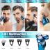 Electric Razor for Men, New Upgrade Men’s Electric Shavers Rotary LED Display/Waterproof/Rechargeable, Electric Shaver for Men Cordless Floating Head Replaceable Blades, Portable Razor Mens Idea Gift