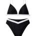 SUUKSESS Women Triangle High Cut Bikini Sets Sexy High Waisted 2 Piece Swimsuit