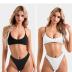SUUKSESS Women High Waisted Thong Bikini Set Reversible String 2 Piece Swimsuit