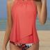 SUUKSESS Women Tummy Control Tankini Bathing Suit Ruffle High Waisted Swimsuit