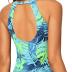 Tempt Me High Neck Tankini Top Backless Bathing Suit Tops for Women Swimsuit Top Key Hole Swim Top Only