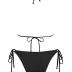 ZAFUL Women's Triangle Crochet String Bikini Sets Halter High Cut Sexy Swimsuits Two Piece Bathing Suits