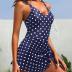 Tempt Me Women One Piece Swim Dress Tummy Control Swimsuit with Skirt Wrap Tie Side Swimdress Bathing Suit