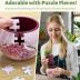 PieceRelax 3D Puzzle Planter - Singing Birds and Flowers - Small Round Plant Pots with Drainage, Home Decor Flower Pots for Indoor Cactus, Succulents Pots [K1100]