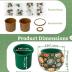 PieceRelax 3D Puzzle Planter - Singing Birds and Flowers - Small Round Plant Pots with Drainage, Home Decor Flower Pots for Indoor Cactus, Succulents Pots [K1100]