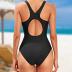 Tempt Me Women Athletic One Piece Swimsuits Sporty Racerback Bathing Suits Full Coverage Modest Swimwear