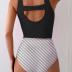 Eomenie Two Piece Tankini Swimsuits for Women Tummy Control Bathing Suits Cutout Back Swim Tank Top with High Waisted Bottom