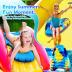 Inflatable Surf Body Board with Handles Beach Surfing Float for Slip Portable Pool Water Game Float Board Swimming Pool Floating Water Summer Fun Toy for Kids and Adult