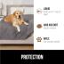 Gorilla Grip 100% Waterproof Dog Blanket, Pet Friendly Sofa Throw Essential for Small Pets, Dogs, Cats, Tear and Slip Resistant Leakproof Couch Cushion Cover for Indoor Furniture, 30x70 Charcoal