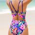 CUPSHE Women's One Piece Swimsuit V Neck Tummy Control Double Adjustable Straps Back Cutout O-Ring