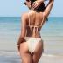 ZAFUL Women's Triangle Bikini Fishnet String Cheeky Bikini Sets High Cut Tie Side 2 Piece Swimsuit Bathing Suit