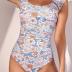 Eomenie Womens One Piece Swimsuits Puffy Sleeves Tummy Control Bathing Suit Twist Back Swimwear