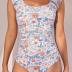 Eomenie Womens One Piece Swimsuits Puffy Sleeves Tummy Control Bathing Suit Twist Back Swimwear