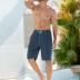 SILKWORLD Mens Swim Trunks with Compression Liner Quick-Dry 10" Stretch Beach Shorts