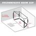 GoSports Range Cage 10 ft x 8 ft Golf Practice Hitting Net with Simulator Impact Screen