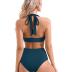 SUUKSESS Women Sexy High Waist Bikini Sets Mesh Tummy Control 2 Piece Swimsuits