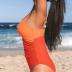 CUPSHE One Piece Swimsuit for Women Bathing Suits Twist Front Cutout Adjustable Straps Ruched Swimwear