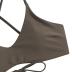 ZAFUL Women's Two-Piece Scoop Neck Bikini Crop Top Criss Cross Push Up Bikini Set Tanks Top Bathing Suit
