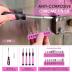 DOWELL 40 Pcs Home Tool Kit General Household Hand Pink Tool Set with Plastic Toolbox Storage Case for Home, Mini Tool kit for Women