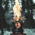 überleben Stöker Wood Burning Camp Stove - Stainless Steel Portable Wood Stove for Camping, Backpacking, & Hiking - 18oz Folding Camping Stove - Small Wood Stove Camping Essentials (Carbon Black)