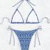 SOLY HUX Women's Bikini Sets High Waisted Bathing Suits Two Piece Swimsuits Sexy Triangle Halter Bikinis